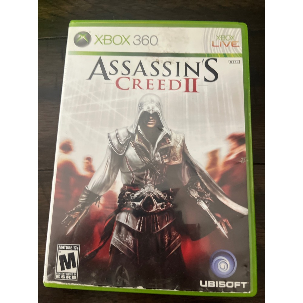 Assassins Creed II 2 Xbox 360 Ubisoft Action Adventure Game CIB Excellent